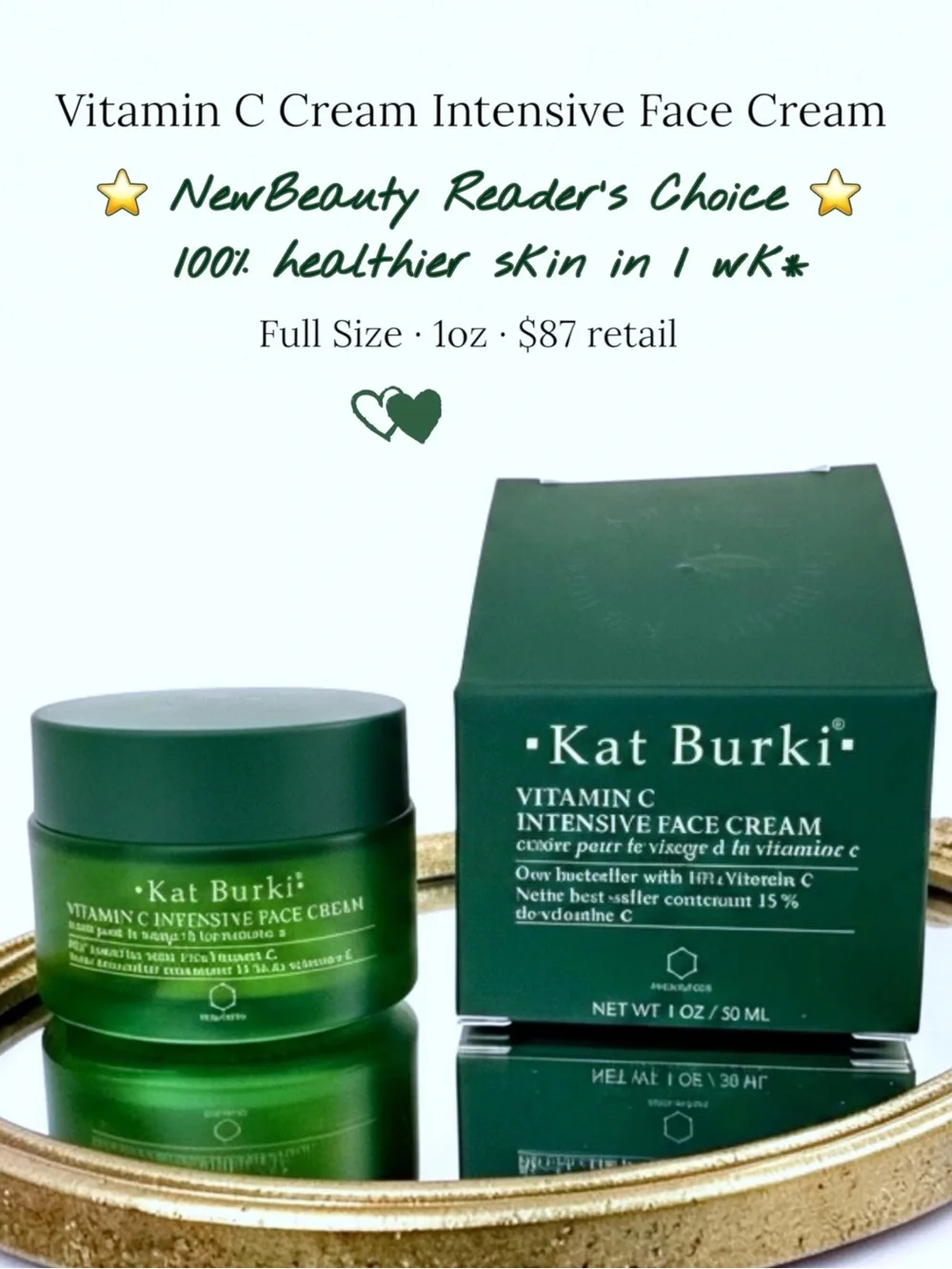 Kat Burki Full Size Luxury Skincare Duo Face Cream & Neck Contour Pen
